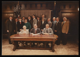 Constituents, Governor's reception room, bill signing