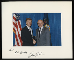 Representative Cole with Vice President Quayle