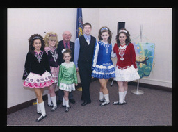 John Siptroth with Irish Dancers