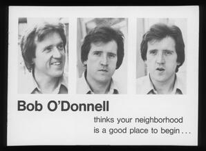 Booklet passed out to constituents regarding topics that Rep. Robert O'Donnell felt strongly about pursuing in government.