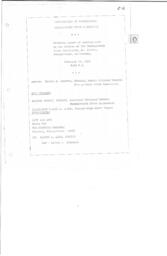 Section C2 and C3: Hearing Transcript, February 20, 1973