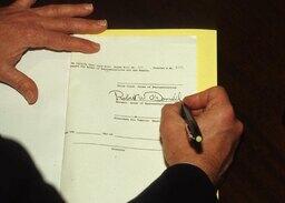 Signing of a House Bill, headshot