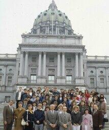 Group Photo, School Students on the Capitol Steps, School Children
