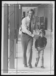 Campaigning, James B. Kelly, III with son