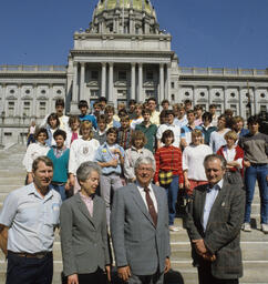 Group Photo, Capitol Steps, Members, School Children