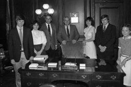 Group Photo in Speaker's Office, Members, Students