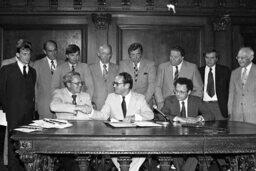 Bill Signing in Governor's Reception Room, Members, Secretary of Transportation, Senate Members