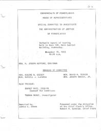Angelo Carcaci Case, Exhibit D, Hearing Transcript, November 14, 1973