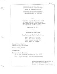 Angelo Carcaci Case, Exhibit D, Hearing Transcript, December 5, 1973