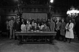 Bill Signing in Governor's Reception Room, Members, Secretary of Community Affairs