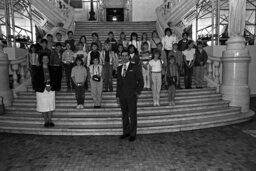 Group Photo on Capitol Steps, Main Rotunda, Members, Students