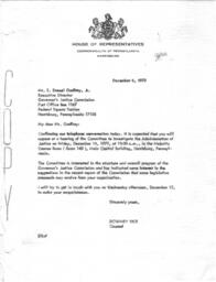 T. Bernard, D. Rice, and E.D. Godfrey Correspondence, December 6, 1973 - January 22, 1974