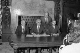 Bill Signing in Governor's Reception Room, Members, Secretary of Agriculture
