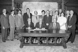 Bill Signing in Governor's Reception Room, Guests, Members, Secretary of Agriculture