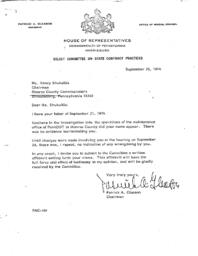 County Files- Monroe County, Nancy Shukaitis, County Commissioner, September 1974