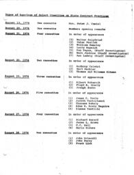 The Records of the Hearings of the Committee- Master File