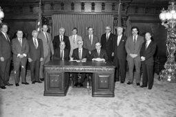 Bill Signing in Governor's Reception Room, Guests, Members, Senate Members