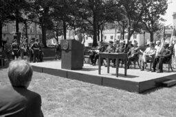 Veterans Memorial Ceremony, Adjutant General, Auditor General, Lieutenant Governor, Members, Soldier's Grove