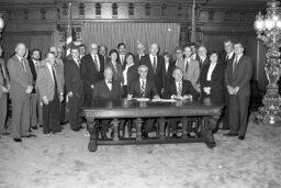 Bill Signing in Governor's Reception Room, Guests, Members, Secretary of Agriculture, Senate Members, Staff