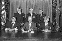 Bill Signing in Governor's Reception Room, Members, Veterans