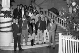 Guests Visit the Capitol, Group Photo in Main Rotunda, Members, Senate Members, Students