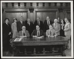 Unknown bill signing, circa 1980s