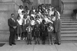 Group Photo on Capitol Steps, Capitol and Grounds, Members, Scout Group, Senate Members