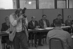 Public Hearing at Graterford Prison, Montgomery County, Members, Photographer, Staff, Witness