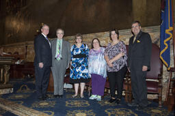 House Floor, Guest Pastor Spring City United Methodist Church from 146th District, Group Photo, Speaker's Rostrum