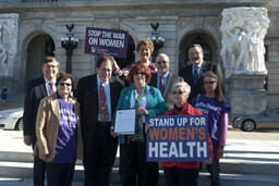 Visitors to the Capitol, NARAL/Pro Choice supporters, Demonstrators, Group Photo, Women's Health