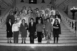 Group Photo in Main Rotunda, Members, Senior Citizens, Staff