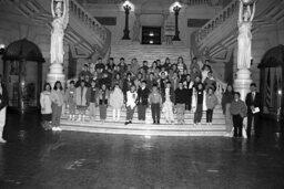 Group Photo in Main Rotunda, Staff, Students