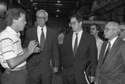 Grant Presentation to a Manufacturing Facility, Governor, Members, Secretary of Commerce