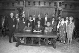 Bill Signing in Governor's Reception Room, Guests, Members, Secretary of Agriculture