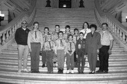 Group Photo in Main Rotunda, Scout Group, Staff