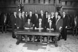 Bill Signing in Governor's Reception Room, Guests, Members, Secretary of Commerce