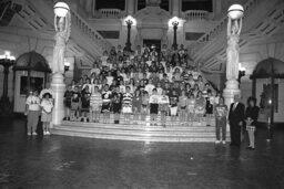 Group Photo in Main Rotunda, Senate Chamber, Staff, Students