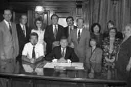Bill Signing in the Lieutenant Governor's Office, Guests, Members, Secretary of Banking, Senate Members