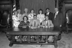 Bill Signing in Governor's Reception Room, Guests, Lieutenant Governor, Members, Senate Members