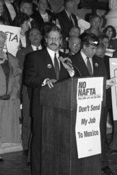 Rally in the Main Rotunda, Rally on Anti-NAFTA, AFL-CIO Representative, Members