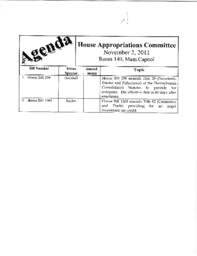 Meeting regarding House Bills 298, 1503