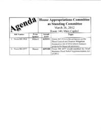 Meeting regarding House Bills 1916, 2077
