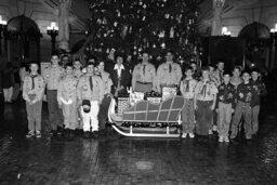 Group Photo in Main Rotunda (Mundy), Scout Group, Staff