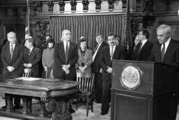 Bill Signing in the Governor's Reception Room, Governor's Staff, Members, Secretary of Agriculture