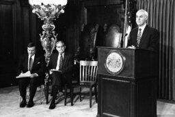 News Conference in the Governor's Reception Room, Mayor of Harrisburg, Members