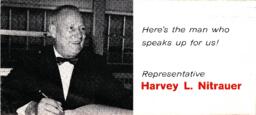 Representative Harvey Nitrauer's Campaign Brochure, November 1969