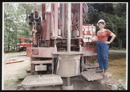 On-Site Well Drilling, standing next to the well drilling equipment