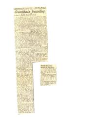 Newspaper Articles by Dr. Ralph A. Marsh, 1968 - 1969