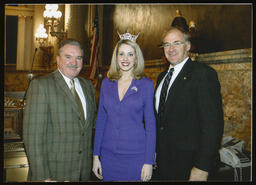 Victoria Bechtold, Miss Pennsylvania, and Rep. Ed Wojnaroski and Rep. Roy Baldwin, Speaker's Rostrum