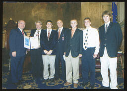 Warwick High School Boys Soccer Team Citation, with Speaker John Perzel and Rep. Roy Baldwin, Speaker's Rostrum